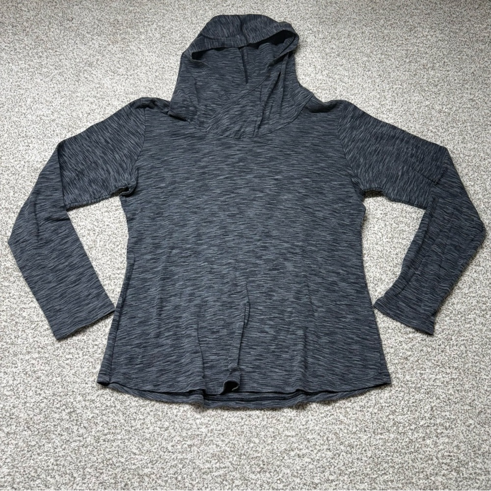 Women’s Columbia OuterSpaced Charcoal‎ Gray White Hooded Sweatshirt Size XL